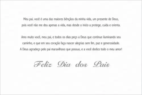 CARTÃO PERSONALIZADO DIA DOS PAIS