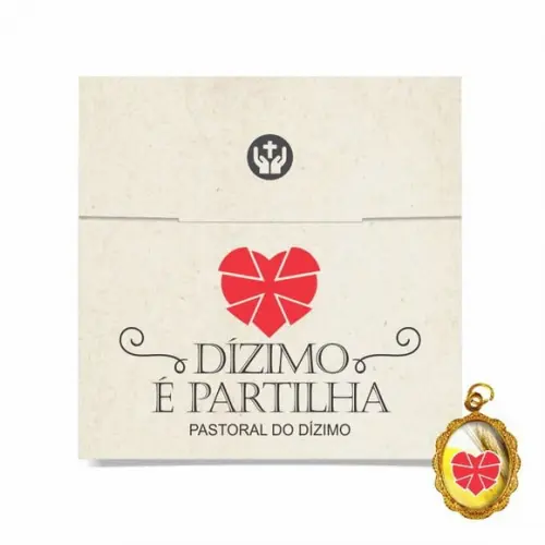Cartão personalizado Dizimista + medalhinha