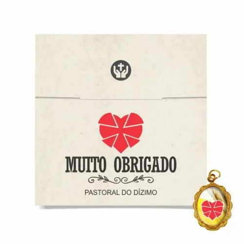 Cartão personalizado Dizimista + medalhinha