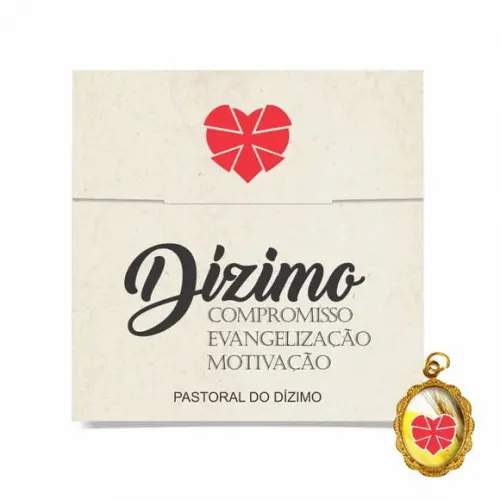 Cartão personalizado Dizimista + medalhinha