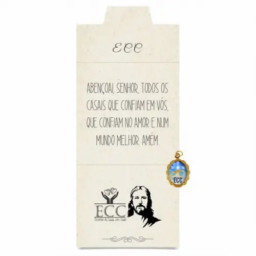 Cartão personalizado ECC + medalhinha