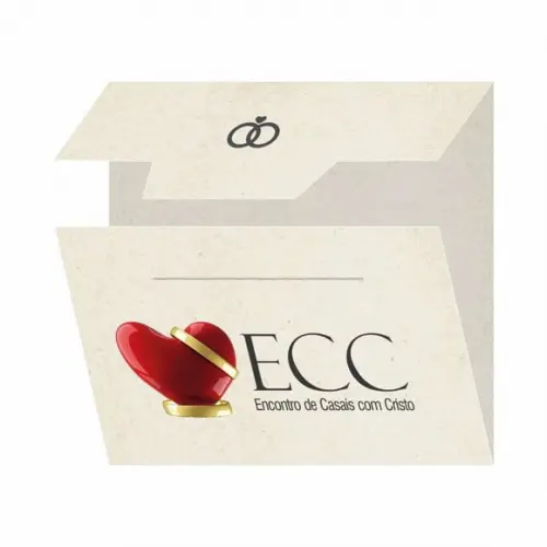 Cartão personalizado ECC + medalhinha