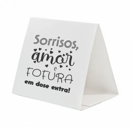 Cartão Prisma Maternidade Person. c/ Aplique Sabonete Flor