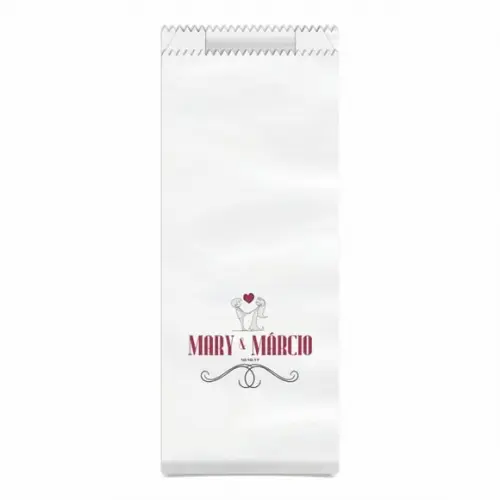 CASAMENTO - SAQUINHO KRAFT SIMPLES PERSONALIZADO