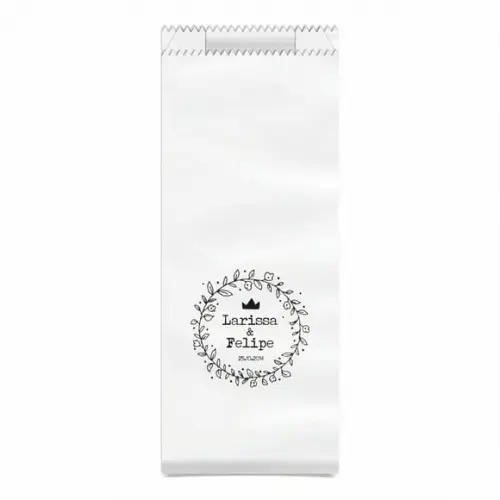 CASAMENTO - SAQUINHO KRAFT SIMPLES PERSONALIZADO