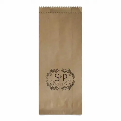 CASAMENTO - SAQUINHO KRAFT SIMPLES PERSONALIZADO