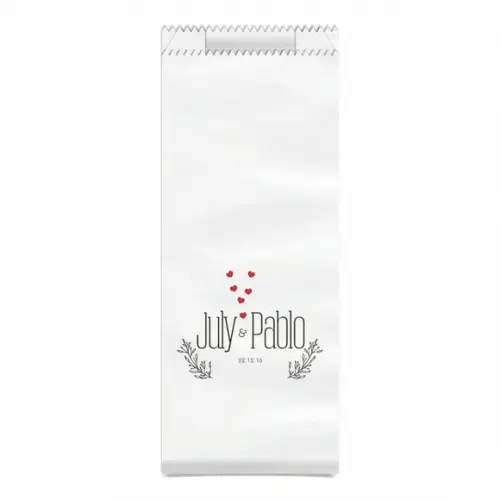 CASAMENTO - SAQUINHO KRAFT SIMPLES PERSONALIZADO