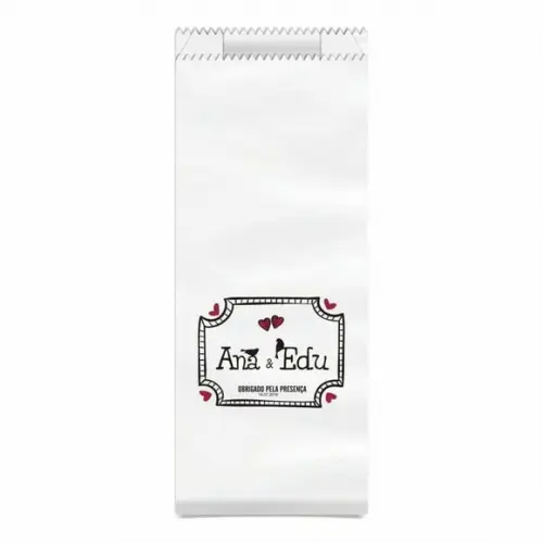 CASAMENTO - SAQUINHO KRAFT SIMPLES PERSONALIZADO