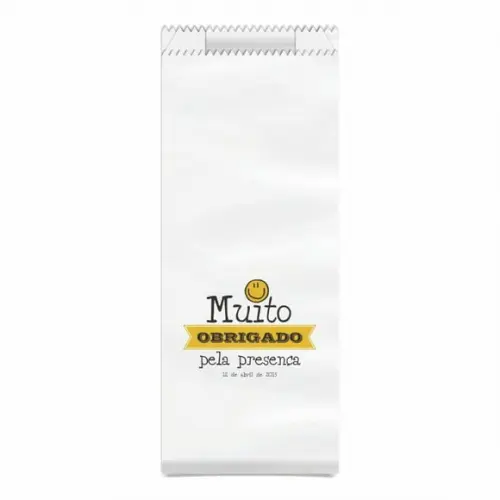 CASAMENTO - SAQUINHO KRAFT SIMPLES PERSONALIZADO