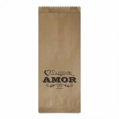 CASAMENTO - SAQUINHO KRAFT SIMPLES PERSONALIZADO