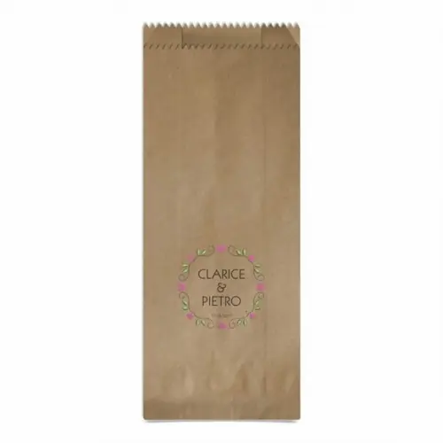CASAMENTO - SAQUINHO KRAFT SIMPLES PERSONALIZADO