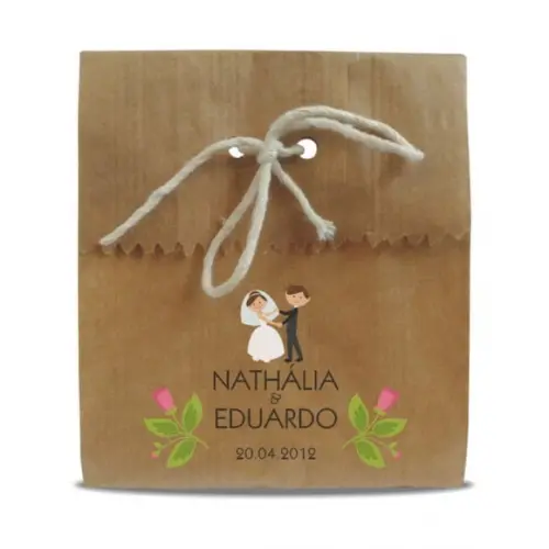 CASAMENTO - SAQUINHO PAPEL PERSONALIZADO - MOD.05