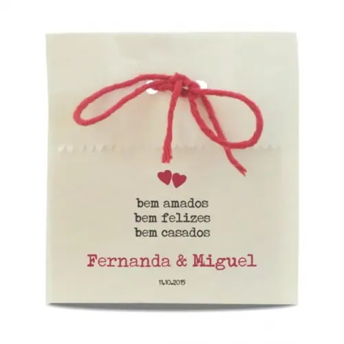 CASAMENTO - SAQUINHO PAPEL PERSONALIZADO - MOD.08