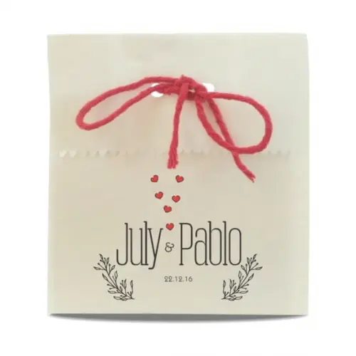 CASAMENTO - SAQUINHO PAPEL PERSONALIZADO - MOD.10
