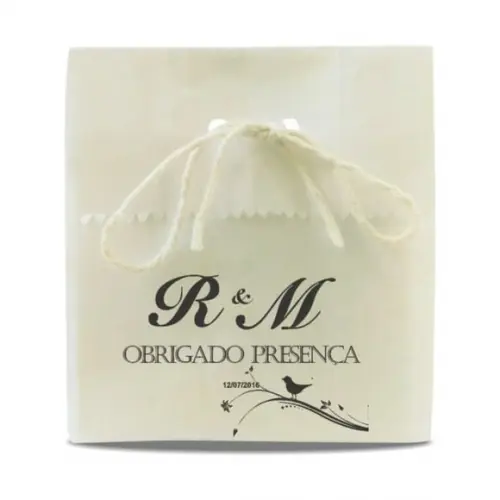 CASAMENTO - SAQUINHO PAPEL PERSONALIZADO - MOD.12