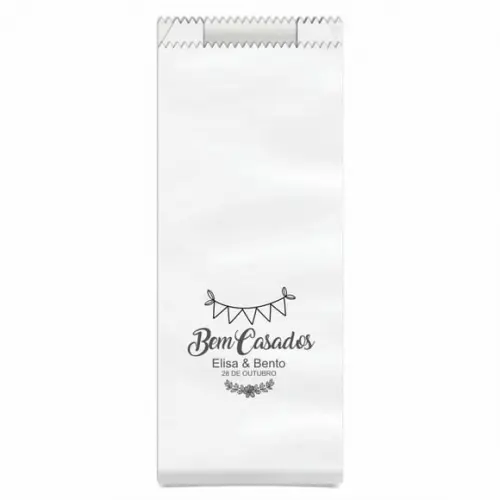CASAMENTO - SAQUINHO PAPEL PERSONALIZADO.