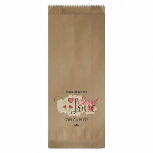 CASAMENTO - SAQUINHO PAPEL PERSONALIZADO.