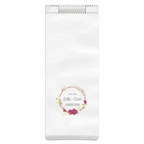 CASAMENTO - SAQUINHO PAPEL PERSONALIZADO.