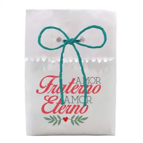CASAMENTO - SAQUINHO PAPEL PERSONALIZADO. C/ FURO E CORDÃO