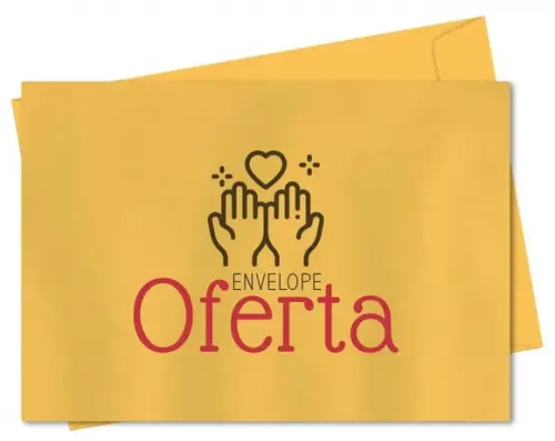 Envelope pequeno oferta/dízimo personalizado.