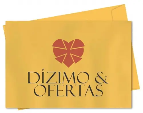 Envelope pequeno oferta/dízimo personalizado.