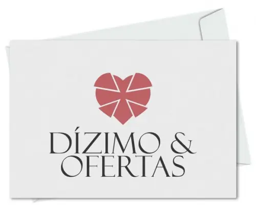Envelope pequeno oferta/dízimo personalizado.