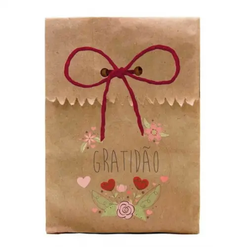 FESTAS - SAQUINHO PAPEL PERSONALIZADO. C/ FURO E CORDÃO