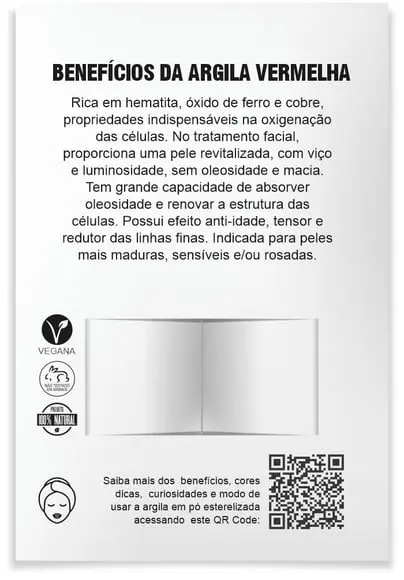Kit Argila Facial Personalizado, Afrodite. Cor Vermelha.
