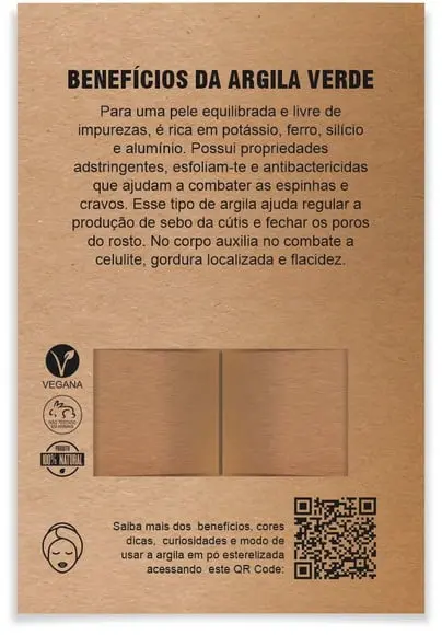 Kit argila facial personalizado, Lacrou. Cor verde.