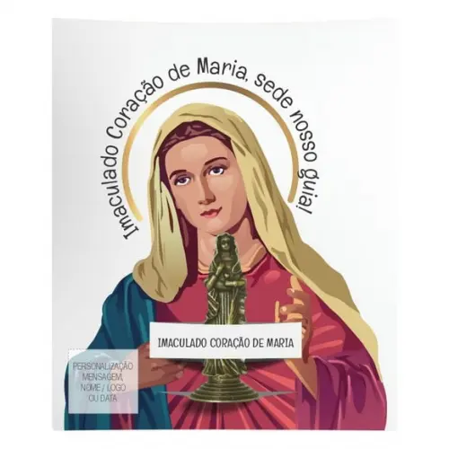 Kit Cartão Altar + Imagem da Imaculado Coração de Maria, M1