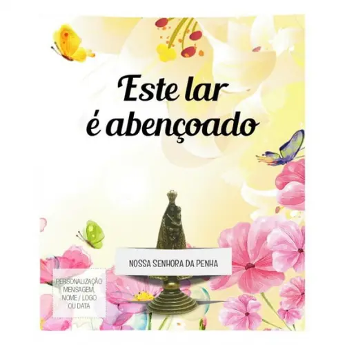 Kit Cartão Altar + Imagem de Nossa Senhora da Penha, M1