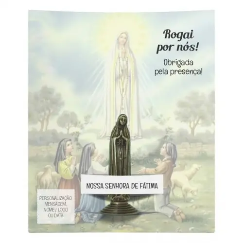 Kit Cartão Altar + Imagem de Nossa Senhora de Fátima, M2