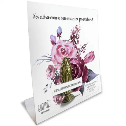 Kit Cartão Altar + Imagem de Nossa Senhora de Guadalupe, M2