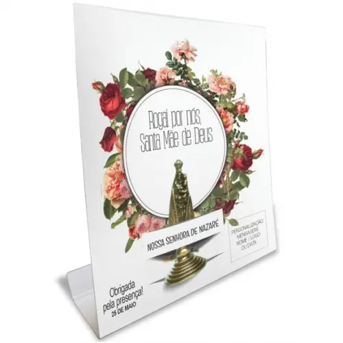 Kit Cartão Altar + Imagem de Nossa Senhora de Nazaré, M1