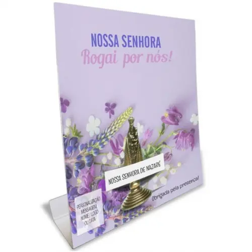 Kit Cartão Altar + Imagem de Nossa Senhora de Nazaré, M2