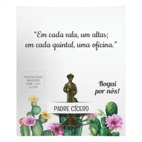 Kit Cartão Altar + Imagem de Padre Cícero, M1