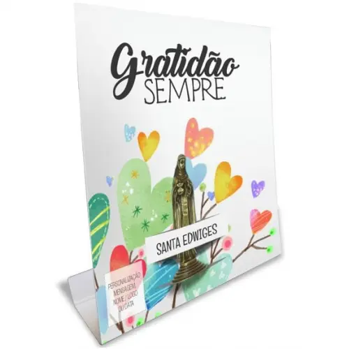 Kit Cartão Altar + Imagem de Santa Edwiges, M2