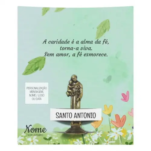 Kit Cartão Altar + Imagem de Santo Antônio, M1