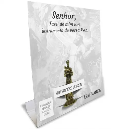 Kit Cartão Altar + Imagem de São Francisco de Assis , M1