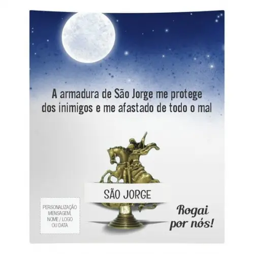 Kit Cartão Altar + Imagem de São Jorge, M1