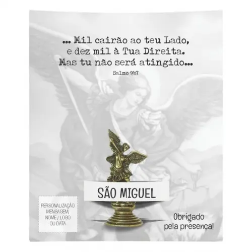 Kit Cartão Altar + Imagem de São Miguel Arcanjo, M2