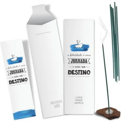 Kit Incenso Personalizado Jornada. Pacote c/ 24un