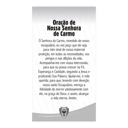 NOSSA SENHORA DO CARMO | CARTÃO DE BOLSO + MINI IMAGEM