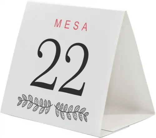 Prisma / Marcador de mesa personalizado