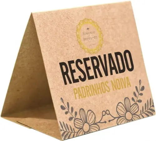 Prisma / Marcador de mesa personalizado