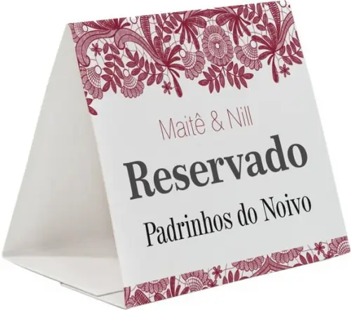 Prisma / Marcador de mesa personalizado