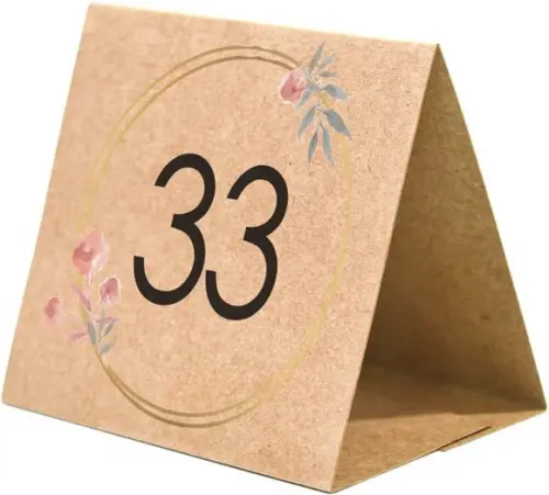 Prisma / Marcador de mesa personalizado