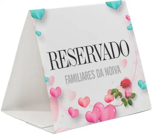 Prisma / Marcador de mesa personalizado