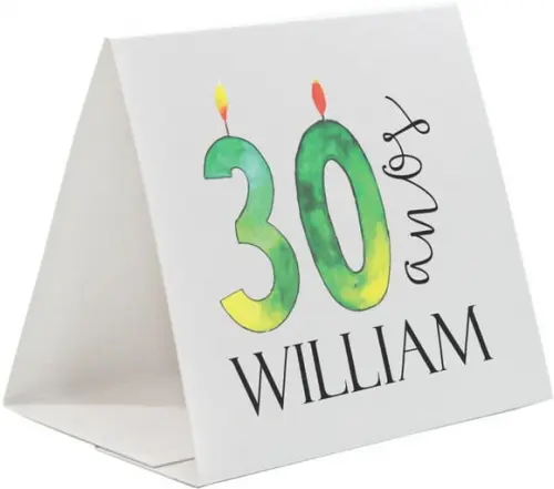 Prisma / Marcador de mesa personalizado festas