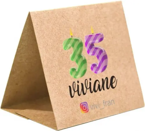 Prisma / Marcador de mesa personalizado festas